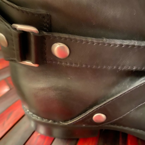Liz Claiborne Black Leather Renea Riding Boots Size 7 - Picture 11 of 11